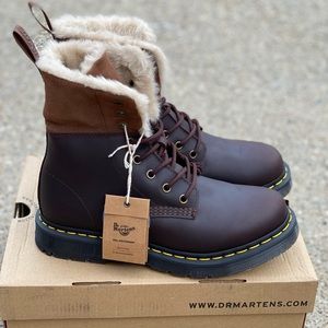 Dr. Martens 1460 Kolbert Snowplow Waterproof Boots Dark Brown